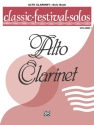 Classic Festival Solos for alto clarinet and piano alto clarinet solo book