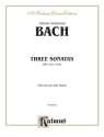 Bach 3 Sonatas Arr. For Cello  C  Kalmus Classic Series