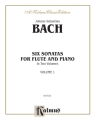 Bach 6 Sonatas V.1 Fl & Pa  Kalmus Classic Series