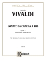 Sonata da camera � tre op.1 vol.1 (nos.1-6) for 2 violins and cello (bc) score and parts