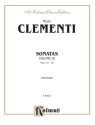 Clementi Piano Sonatas Vol 3  Kalmus Classic Series