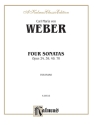 Weber 4 Piano Sonatas  Kalmus Classic Series