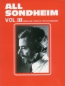 All Sondheim vol.3: songbook piano/vocal/guitar