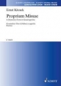 Proprium Missae fr gemischten Chor (SABar) Chorpartitur