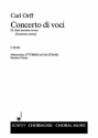 Concerto di voci fr Mnnerchor (TTTBBB) und Soli (TBarB) Partitur