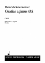 Gratias agimus tibi fr Mnnerchor (TTBB) a cappella Chorpartitur