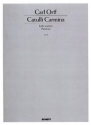Catulli Carmina fr Soli (ST), gemischter Chor (SSAATTBB), 4 Klaviere, Pauken und Schl Partitur