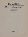 3 Herbstgesnge fr Singstimme und Klavier (Orgel)