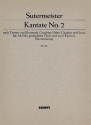 Kantate Nr. 2 fr Alt-Solo, gemischter Chor (SATB) und 2 Klaviere Partitur - (= Klavierstimme)