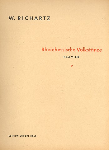 Rheinhessische Volkstnze op.69 fr Klavier