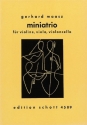 Miniatrio fr Violine, Viola und Violoncello Partitur