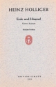 Holliger, Heinz: Erde und Himmel fr Tenor, Flte, Violine, Viola, Violoncello und Harfe Studienpartitur