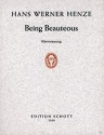 Being Beauteous fr Koloratursopran, Harfe und 4 Violoncelli Klavierauszug