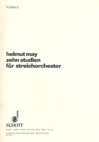 10 Studien fr Streichorchester Einzelstimme - Violine I