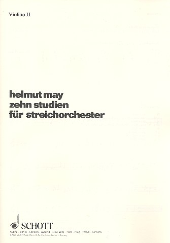 10 Studien fr Streichorchester Einzelstimme - Violine II