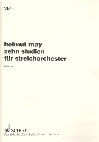10 Studien fr Streichorchester Einzelstimme - Viola
