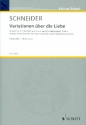 Variationen ber die Liebe fr gem Chor und Klavier Chorpartitur