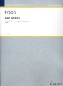 Ave Maria fr gemischten Chor (SATB), Sopran-Solo und Orgel Partitur - (= Orgelstimme)