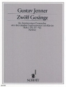 Jenner, Cornelius Uwe Gustav: Zwlf Gesnge op. 3 Heft 2 fr Frauenchor (SMezA) oder 3 einzelne Frauenstimmen mit Klavier Partitur - (= Klavierstimme)