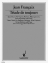 Triade de toujours fr Sopran, Bariton, Blserquintett, Streichquintett und Harfe Klavierauszug