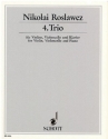 Roslavets, Nikolai Andreyevich: 4. Trio fr Klaviertrio Partitur und Stimmen