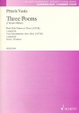 3 Poems fr 4 Soli oder gem Chor (ATTB) Partitur (en)