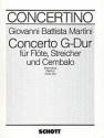 Concerto G-Dur fr Flte, Streicher und Cembalo Partitur
