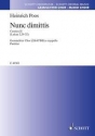 Nunc dimittis fr gemischten Chor (SSATB/SATBB) Chorpartitur