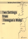 2 Settings from Finnegan's Wake for soprano and double flagoet (2 flutes) score