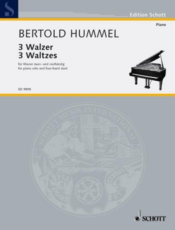 3 Walzer op. 95 f fr Klavier 2-hndig und 4-hndig