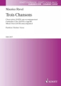 Trois Chansons fr gemischten Chor (SATB) Chorpartitur