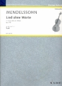 Lied ohne Worte op.109 fr Violoncello und Klavier (jap)