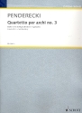 Quartetto per archi n 3 fr Streichquartett Partitur und Stimmen