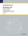 Mariettas Lied op.12 fr Sopran (Mezzosopran), 2 Violinen, Viola, Violoncello und Klavier Partitur und Stimmen