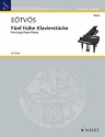 Fnf frhe Klavierstcke fr Klavier Einzelausgabe