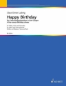 Happy Birthday fr Violine, Viola und Violoncello Partitur und Stimmen
