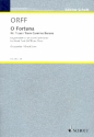 O Fortuna aus Carmina Burana fr gem Chor und Klavier Chorpartitur