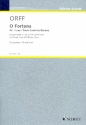 O Fortuna aus Carmina Burana fr gem Chor und Klavier Chorpartitur