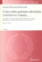 Cum enim quietum silentium contineret omnia fr gem Chor (4x SATB) a cappella Partitur
