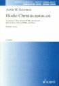 Hodie Christus natus est fr gem Chor und Klavier Partitur