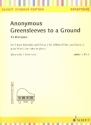 Greensleeves to a Ground fr Altblockflte und Klavier