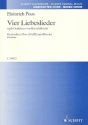 Vier Liebeslieder fr gemischten Chor (SATB) und Klavier Partitur