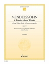 6 Lieder ohne Worte op. 19 fr Klavier