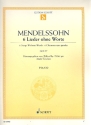 6 Lieder ohne Worte op. 67 fr Klavier