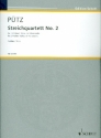 Streichquartett No. 2 fr Streichquartett Partitur