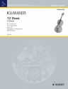 12 Duos op. 105 fr 2 Violoncelli Spielpartitur