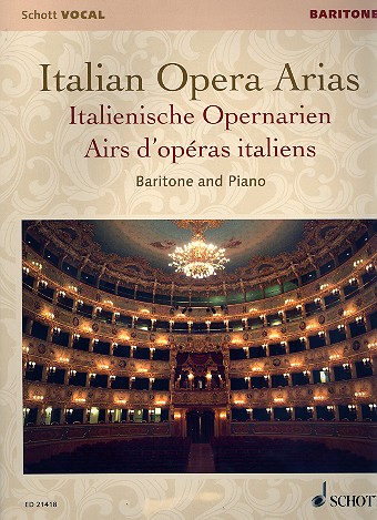 Italian Opera Arias for baritone and piano
