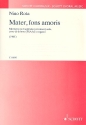Mater, fons amoris fr Sopran (oder Tenor) solo, Chor (SSAA) und Orgel Partitur