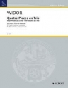 4 Pices en Trio fr Klavier, Violine und Violoncello Stimmen