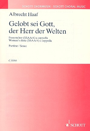 Gelobt sei Gott der Herr der Welten fr Frauenchor a cappella Partitur